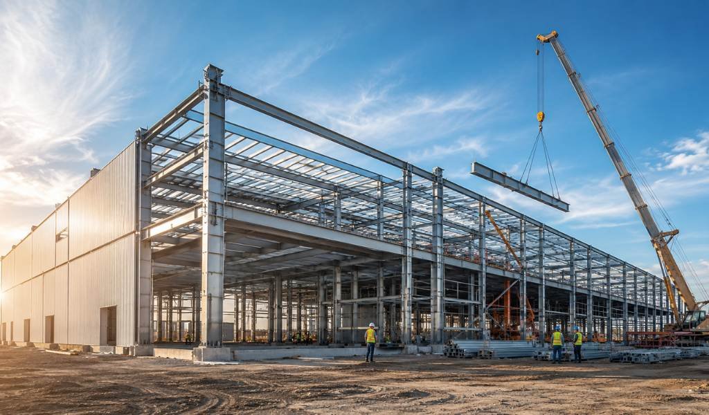 Konstruksi Baja Gudang Warehouse